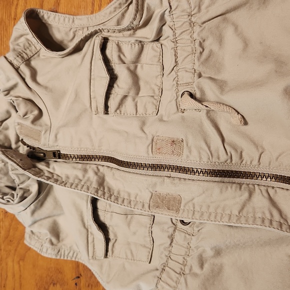 Old Navy Toddler Military Vest Size 18-24M Color Tan - Picture 3 of 7